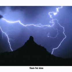 Around About Lightning over Pinnacle Peak Arizona