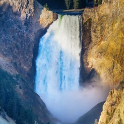 Majestic Azure Plunge Upper Yellowstone Falls