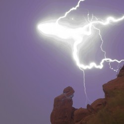 Praying Monk Lightning Halo Monsoon Thunderstorm