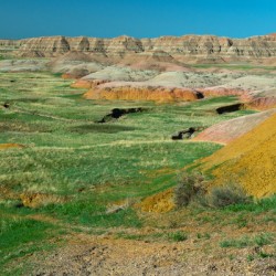 Colorful Layers - Geologic Splendor at Badlands Overlook