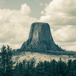 Devils Tower also called Grizzly Bear Lodge