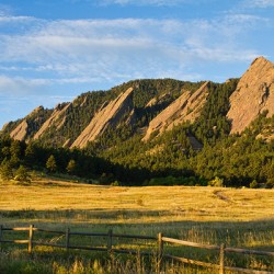 Flatirons from Chautauqua Park