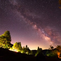 Milky Way Night Sky Astrophotography Colorado Rocky Mountains