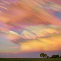 Pastel Painted Big Country Sky