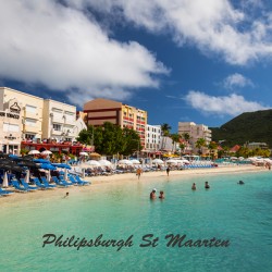 Philipsburgh St Maarten Poster Postcard