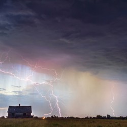 Lightning On the Prairie Homestead