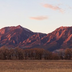 Rocky Mountain Front Range Boulder Flatiron Pano