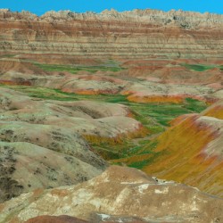Vibrant Captivating Nature Landscape of Colorful Badlands