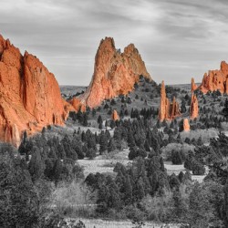 Garden of the Gods with Selective Color
