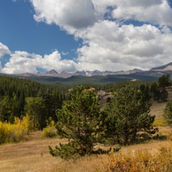 James Canyon Autumn Peaks Panoramic View