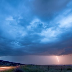 Lightning Strike Outside Lyons Colorado