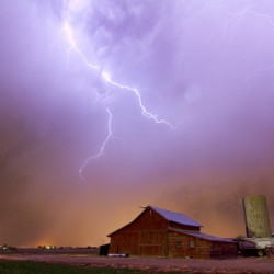 country stormy night