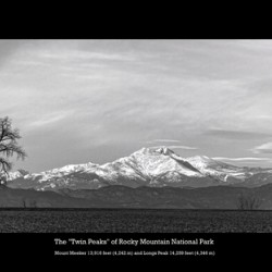 The Twin Peaks of Rocky Mountain National Park