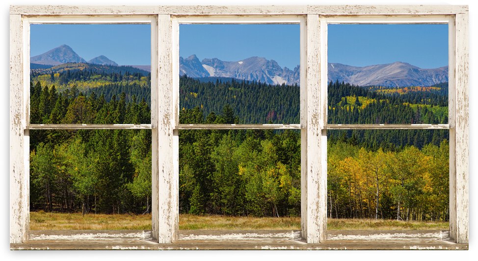 Autumn View Colorado Indian Peaks Window Wt by Bo Insogna
