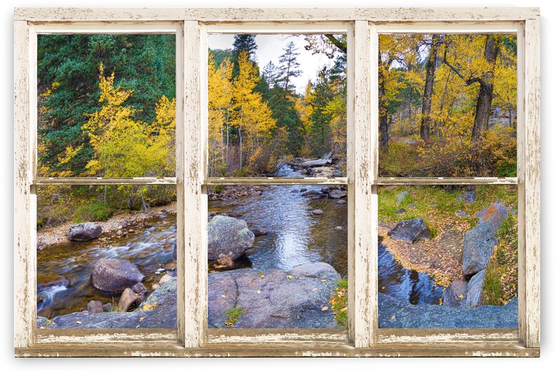 Happy Place Picture Window Frame Fine Art  by Bo Insogna