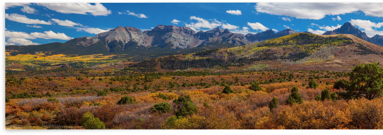 SW Autumn Colorado Rocky Mountains Panoramic by Bo Insogna