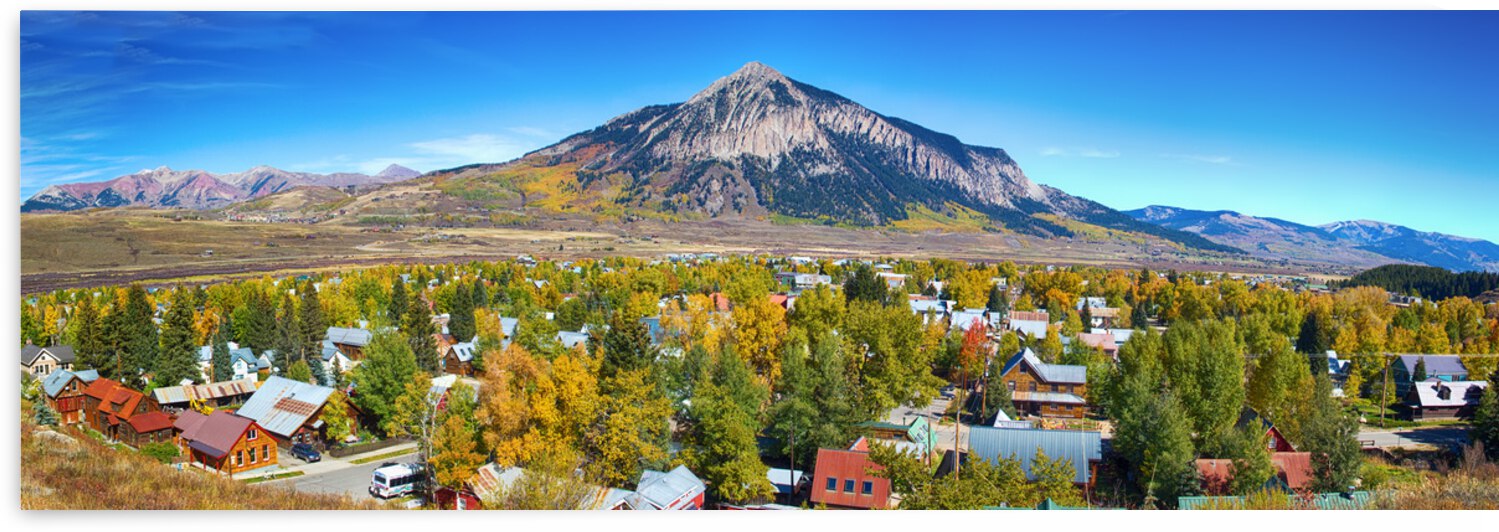Crested Butte Town Panorama by Bo Insogna