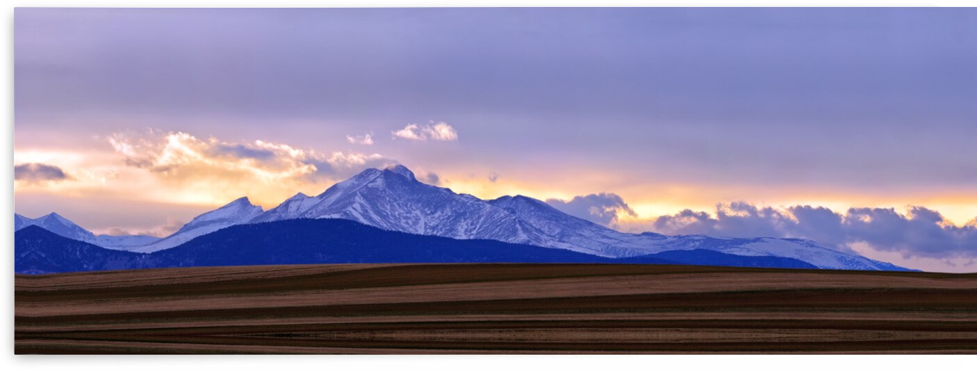 Twin Peaks Panorama View Agriculture Plains 2 by Bo Insogna