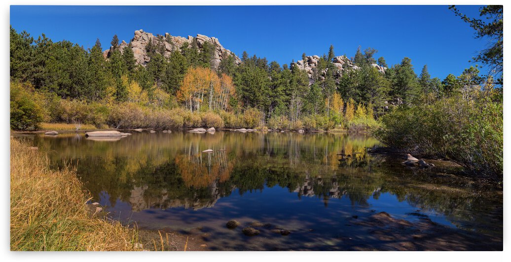 lakes red feather panoramic view by Bo Insogna