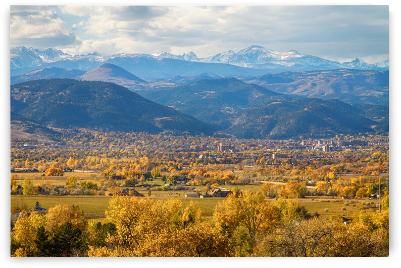 Boulder Colorado Autumn Scenic View by Bo Insogna