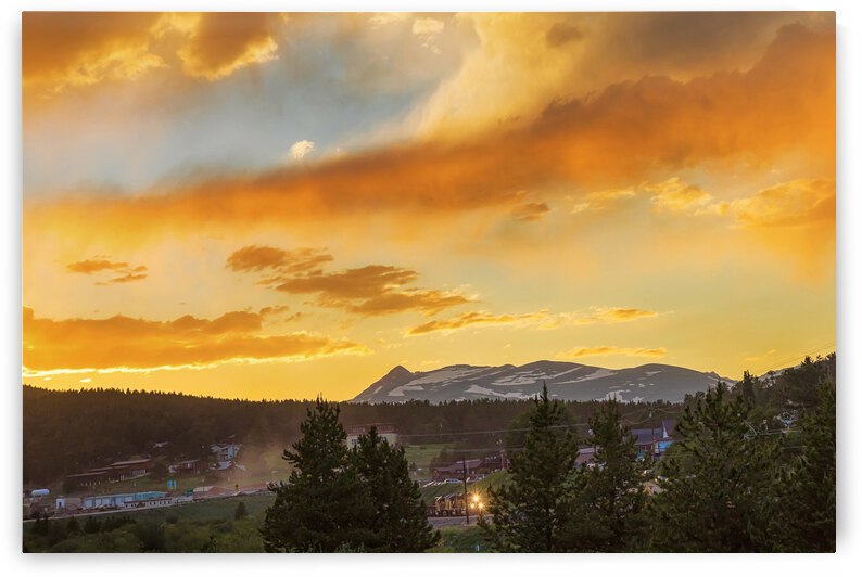 Train Sunset  Rollinsville Colorado by Bo Insogna