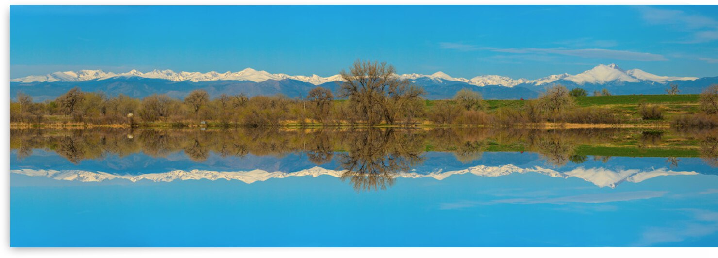 Colorado Rocky Mountain Front Range Pano Reflections by Bo Insogna