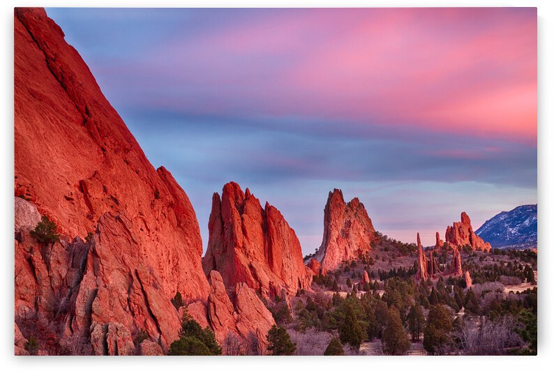 Garden of the Gods Sunset View 2 by Bo Insogna