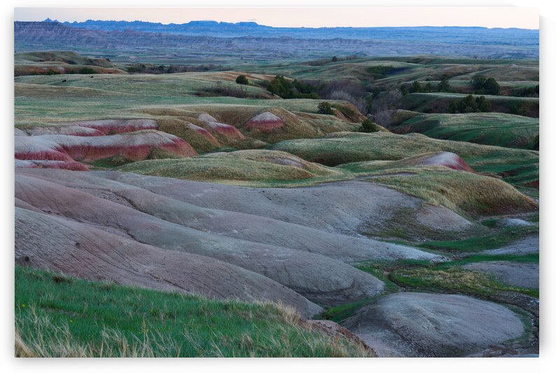 South Dakota Badlands and Refreshed Springtime Grasslands by Bo Insogna