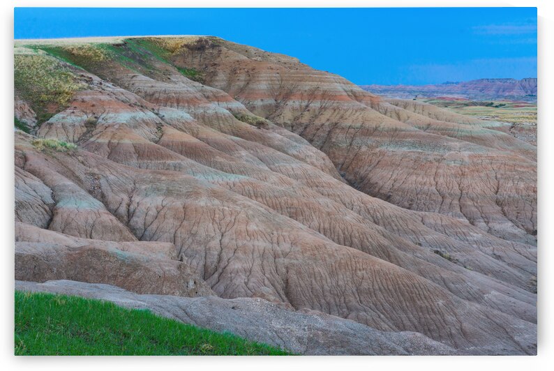 South Dakota Badlands Colorful Cracks and Textures in Springtime by Bo Insogna