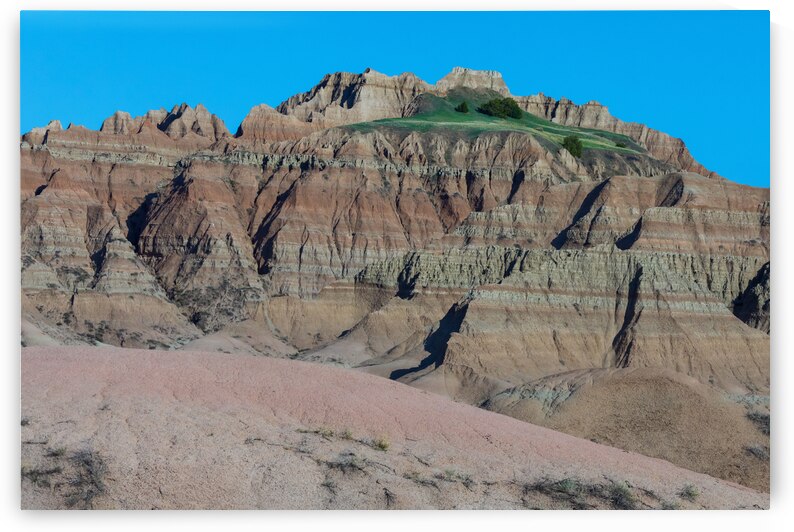 Contrasting Colors and Textures in the Badlands of South Dakota by Bo Insogna