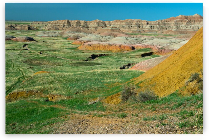 Colorful Layers - Geologic Splendor at Badlands Overlook by Bo Insogna