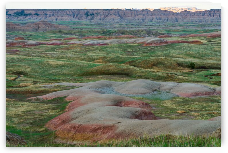 South Dakota Badlands Grasslands Embrace Majestic Canyon Buttes by Bo Insogna