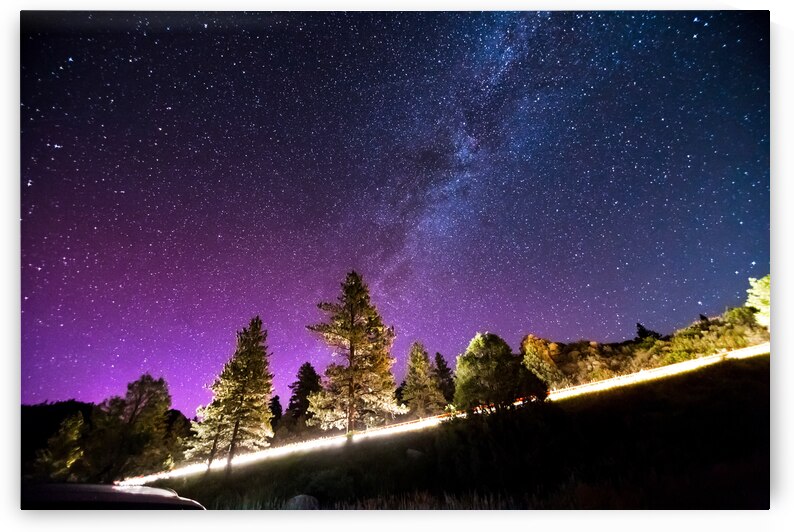 Starry Night Sky Astrophotography Colorado Rocky Mountains by Bo Insogna