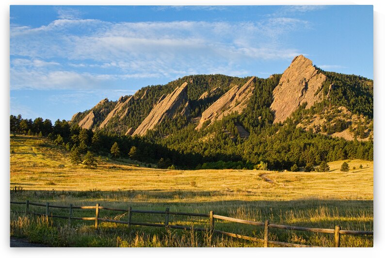 Flatirons from Chautauqua Park by Bo Insogna