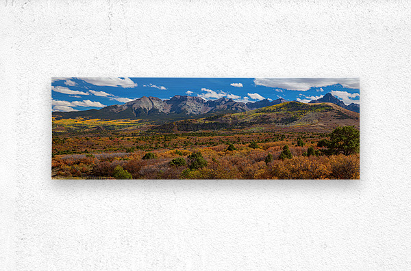 SW Autumn Colorado Rocky Mountains Panoramic  Impression metal