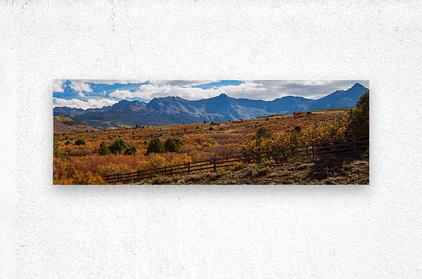 SW Autumn Colorado Rocky Mountains Panoramic  Metal print