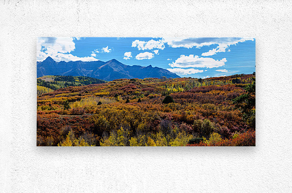 Colorado Painted Landscape Panorama PT2a  Impression metal