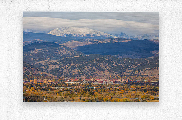 University of Colorado Boulder Autumn West View  Metal print