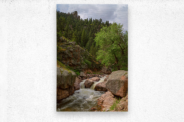 Getting Lost In A Canyon Creek  Metal print