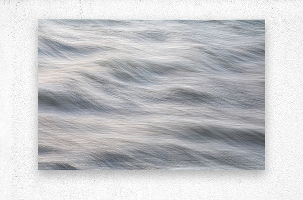 Silky Flowing River Abstract  Metal print