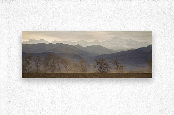 Boulder County Colorado Layers Panorama  Metal print