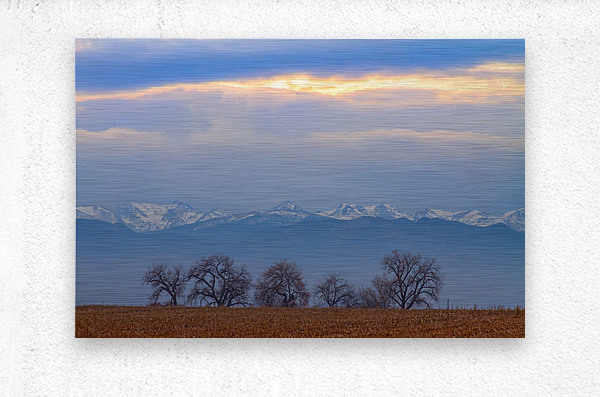 Colorado Rocky Mountain Front Range Standing Ovation  Metal print