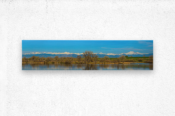 Colorado Rocky Mountain Front Range Panoramic  Impression metal