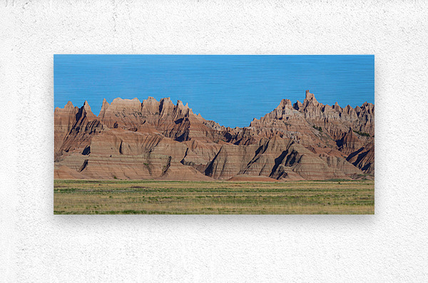 Breathtaking Panoramic Views - Badlands National Park from Conat  Metal print