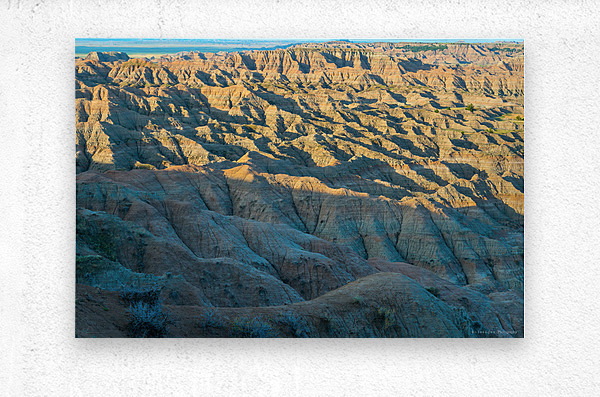 Canyon Majesty Breathtaking Badlands Landscape of South Dakota  Metal print