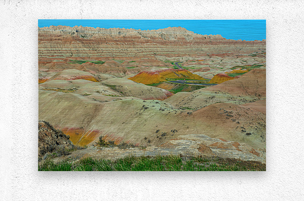 Discover the Vibrant Beauty of Badlands National Park SD  Metal print
