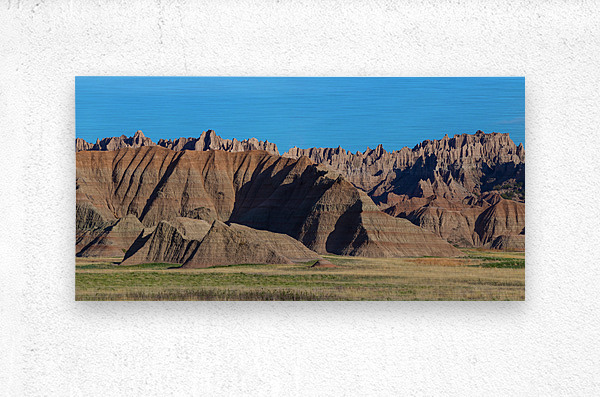 Breathtaking Panoramic Views - Badlands National Park  Metal print