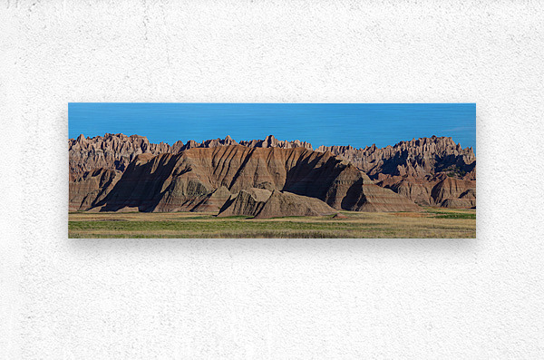 Panoramic Views - Badlands National Park from Conata Basin PT2  Metal print