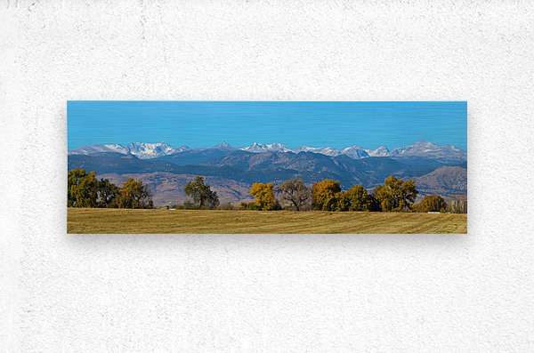 Front Range Horizon - A Boulder County Panorama  Metal print