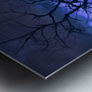 Lightning Tree Silhouette 38 Metal print